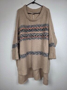 Free People Beige Alpaca Sweater Tunic